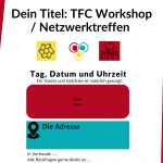 Vorlage / Template Einladung TFC Netzwerktreffen