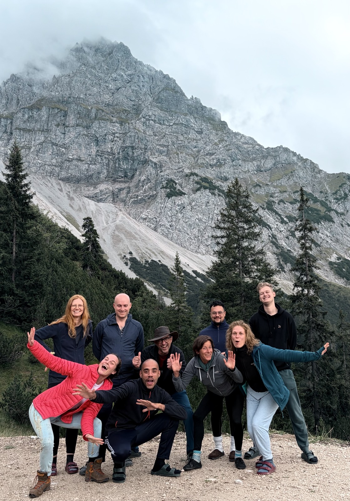 Gruppe von der Hüttenwanderung 2026